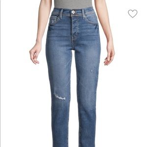 C&C California Distressed Mom Jeans